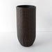 Rolland XL Rattan Planter Dark Brown, 35.4 inches - WP-XL2-DBR: Dark brown rattan planter in extra-large size, measuring 35.4 inches in diameter.