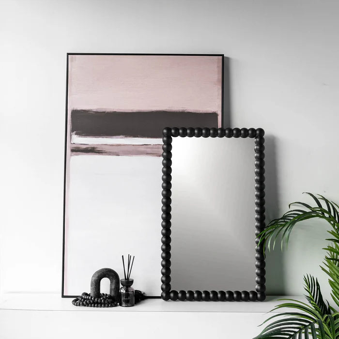 Denise Black Rectangle Mirror, 18x30" - ZY23-07-BLK1830