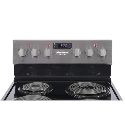 Marathon 24 inches Electric Range stainless steel finish, model MER241SS-1.