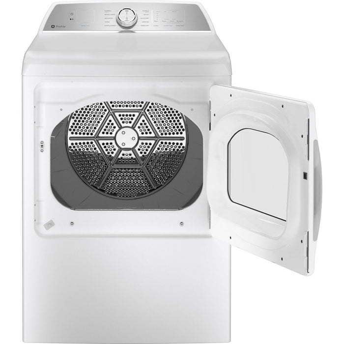 GE Profile 7.4 Cu Ft Electric Dryer White - PTD60EBMRWS