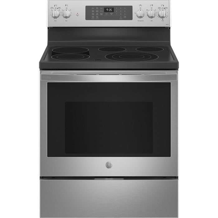 GE Profile™ 30" Free-standing Electric Convection Range With Air Fry - PB935YPFS