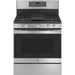 GE 30 inches Stainless Steel Gas Convection Range with No Preheat Air Fry - Model JCGB735SPSS.