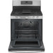 GE 30 inches gas convection range with no preheat air fry in stainless steel - model JCGB735SPSS.