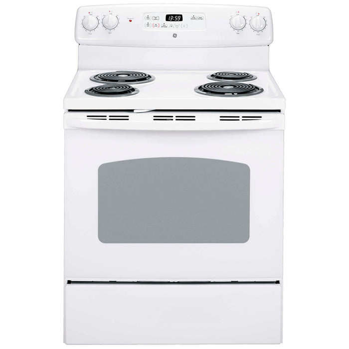 GE 30" Electric Freestanding Range With Storage Drawer White - JCBP240DMWW