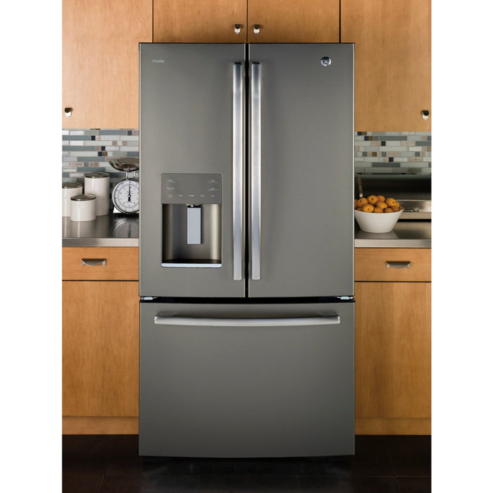 GE Profile 17.5 Cu. Ft. French-door Refrigerator Slate - PYE18HMLKES