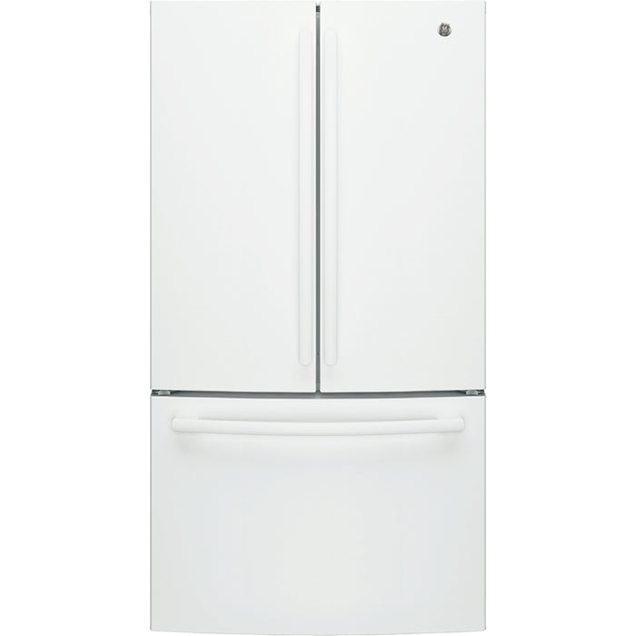 GE 27 Cu.ft, French Door Refrigerator White- GNE27JGMWW