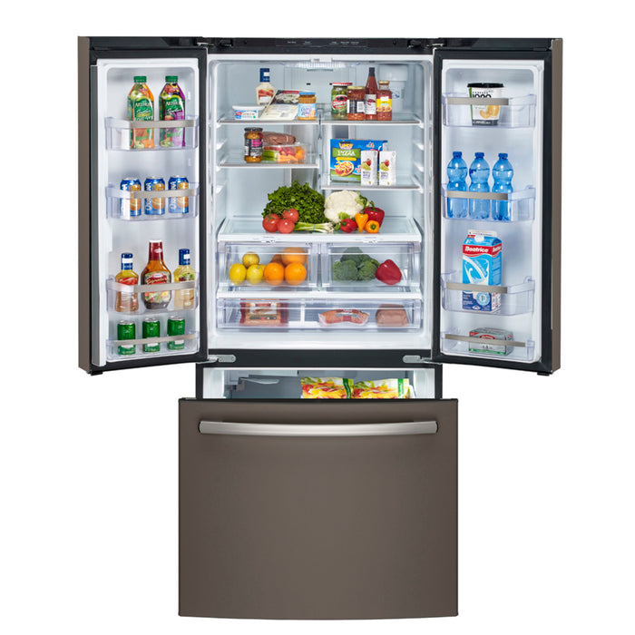 GE Profile 24.5 Cu. Ft. Energy Star French Door Refrigerator With Factory Installed Icemaker Slate - PNE25NMLKES