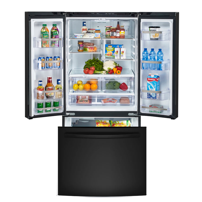 GE Profile 24.5 Cu. Ft. Energy Star French Door Refrigerator With Factory Installed Icemaker Black - PNE25NGLKBB