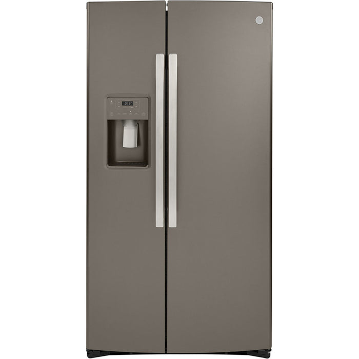 GE 25.1 Cu. Ft. Side-by-side Refrigerator Slate - GSS25IMNES