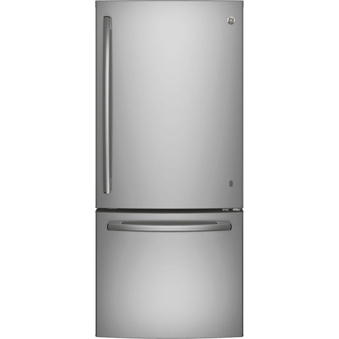 GE 20.9 Cu. Ft. Bottom Mount Refrigerator Fingerprint Resistant Stainless Steel - GDE21DYRKFS