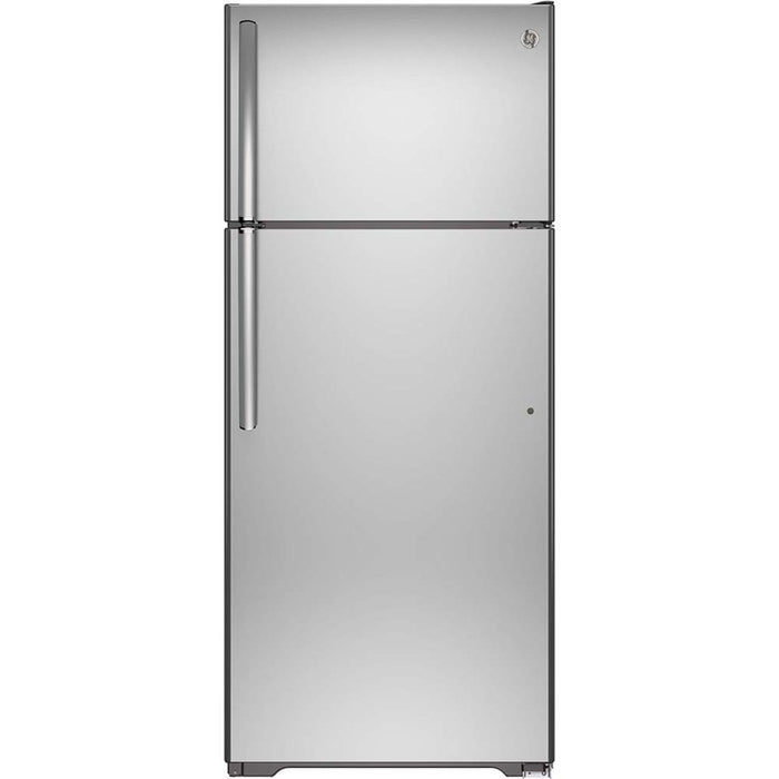 GE® 18 Cu. Ft. Top-freezer Refrigerator Stainless Steel - GTS18FSLKSS