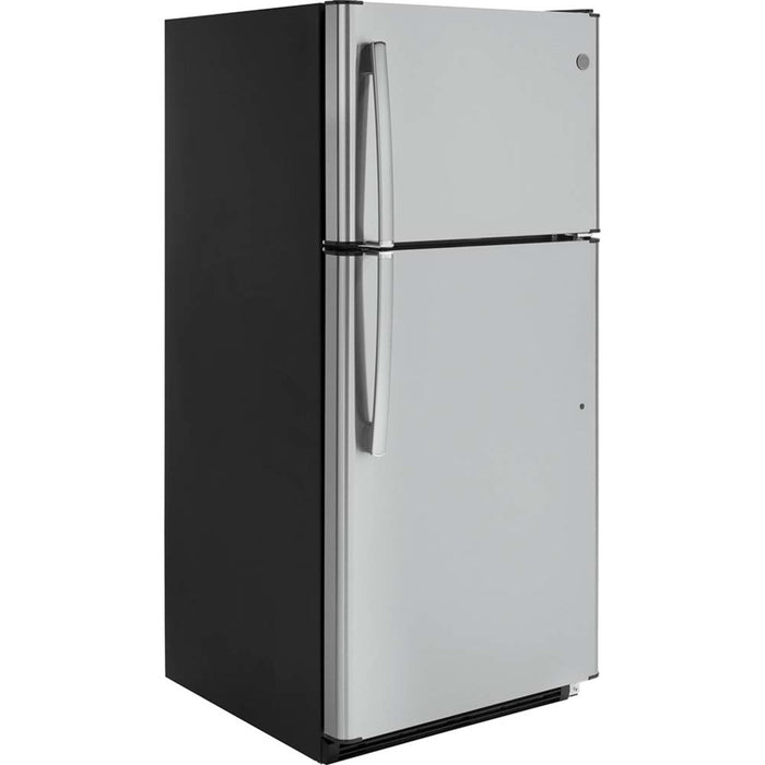 GE® 18 Cu. Ft. Top-freezer Refrigerator Stainless Steel - GTS18FSLKSS