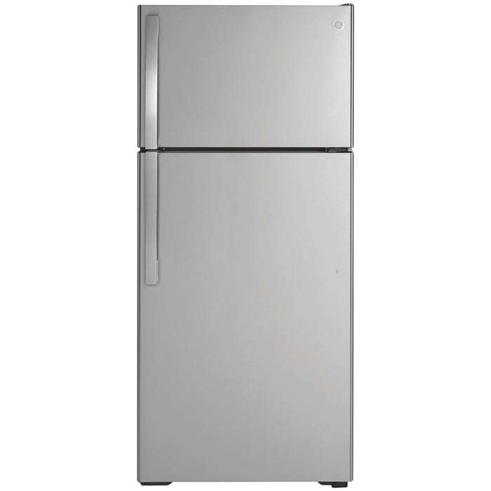 GE Energy Star® 16.6 Cu. Ft. Top-freezer Refrigerator Stainless Steel - GTE17GSNRSS