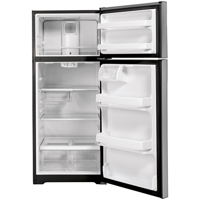 GE Energy Star® 16.6 Cu. Ft. Top-freezer Refrigerator Stainless Steel - GTE17GSNRSS