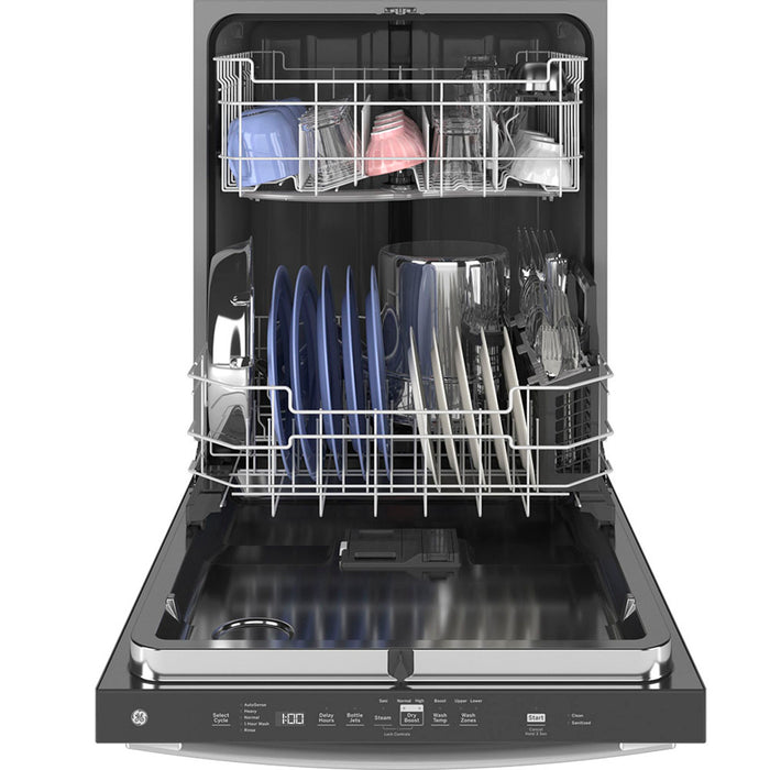 GE Top Control Stainless Steel Interior Dishwasher With Sanitize Cycle - GDT635HSRSS