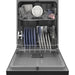 GE 24 inches Built-in Front Control Dishwasher in Black.