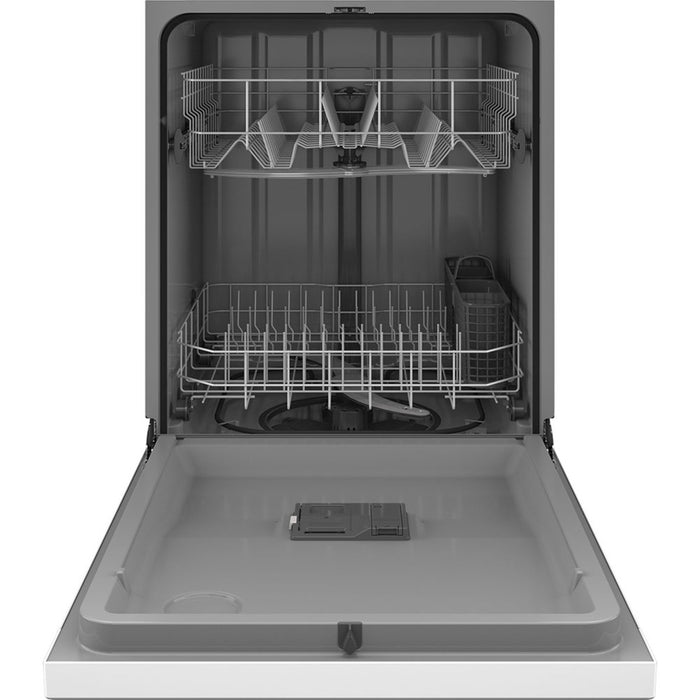 GE 24" Built-in Front Control Dishwasher White - GDF510PGRWW