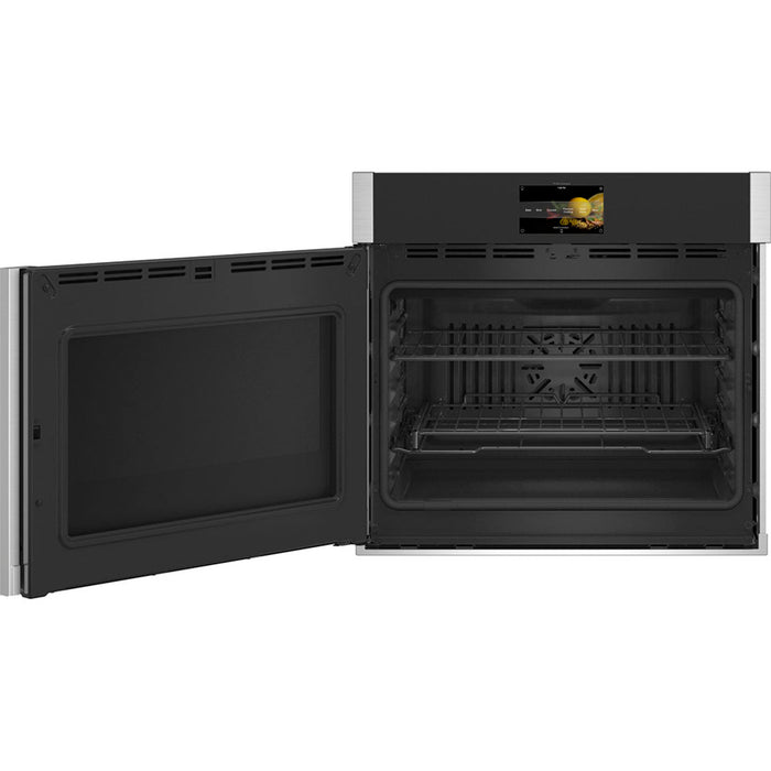 GE Profile 30" Built-in Convection Single Wall Oven With Left-hand Swing Doors - Stainless Steel PTS700LSNSS