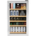 GE 4.1 Cu. Ft. Beverage Centre Stainless Steel - GVS04BQNSS, a sleek and efficient beverage center for storing drinks.