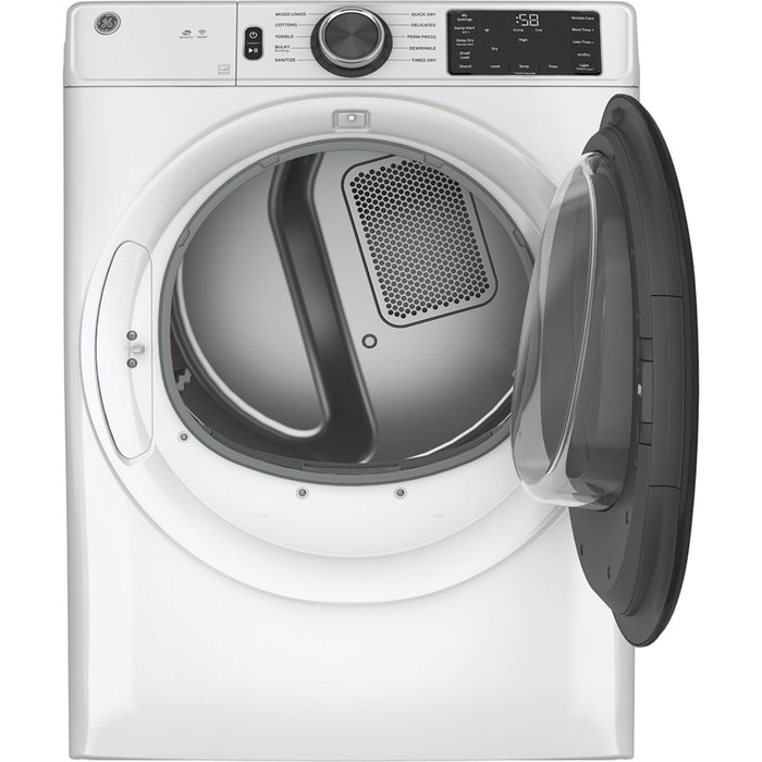 GE® 7.8 Cu. Ft. Capacity, 10.1 Kg (IEC) Gas Dryer With Built-in Wifi White - GFD55GSSNWW