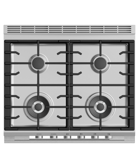 CLEARANCE FISHER PAYKEL 30" Series 7 Contemporary 4 Burner Gas Range OR30SDG4X1