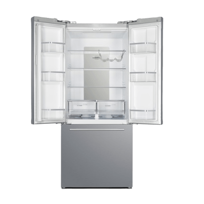 Marathon 18 Cu.ft. Stainless Steel French Door Bottom Mount Frost Free Refrigerator MFF180SSFD-1