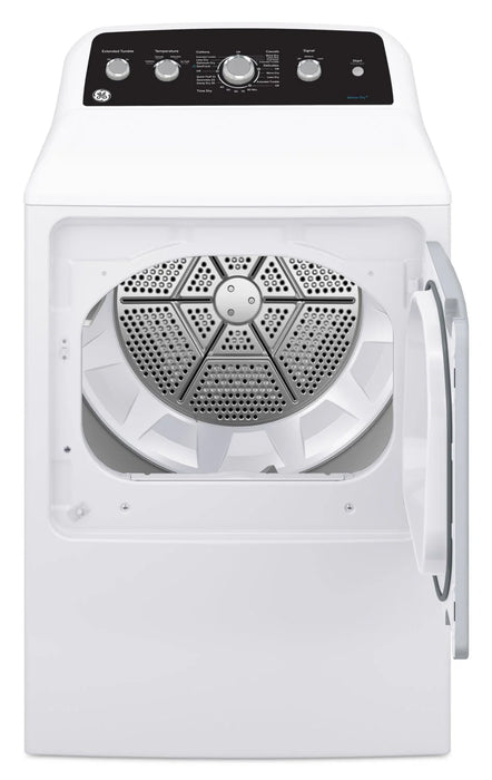 GE GTD49EBMRWS Electric Dryer, 7.2 cu. ft. Dryer Capacity, 4 Temperature Settings, Steel Drum, White colour
