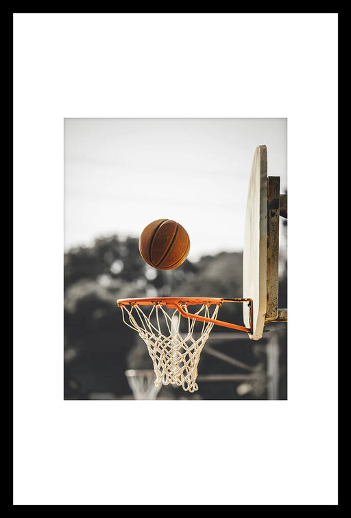 Photography of a 20x30 inch Basketball Hoop under glass by TOM-BRISKEY.