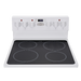 Marathon 24 inches Electric Range with Schott Ceran Smooth Top in White.