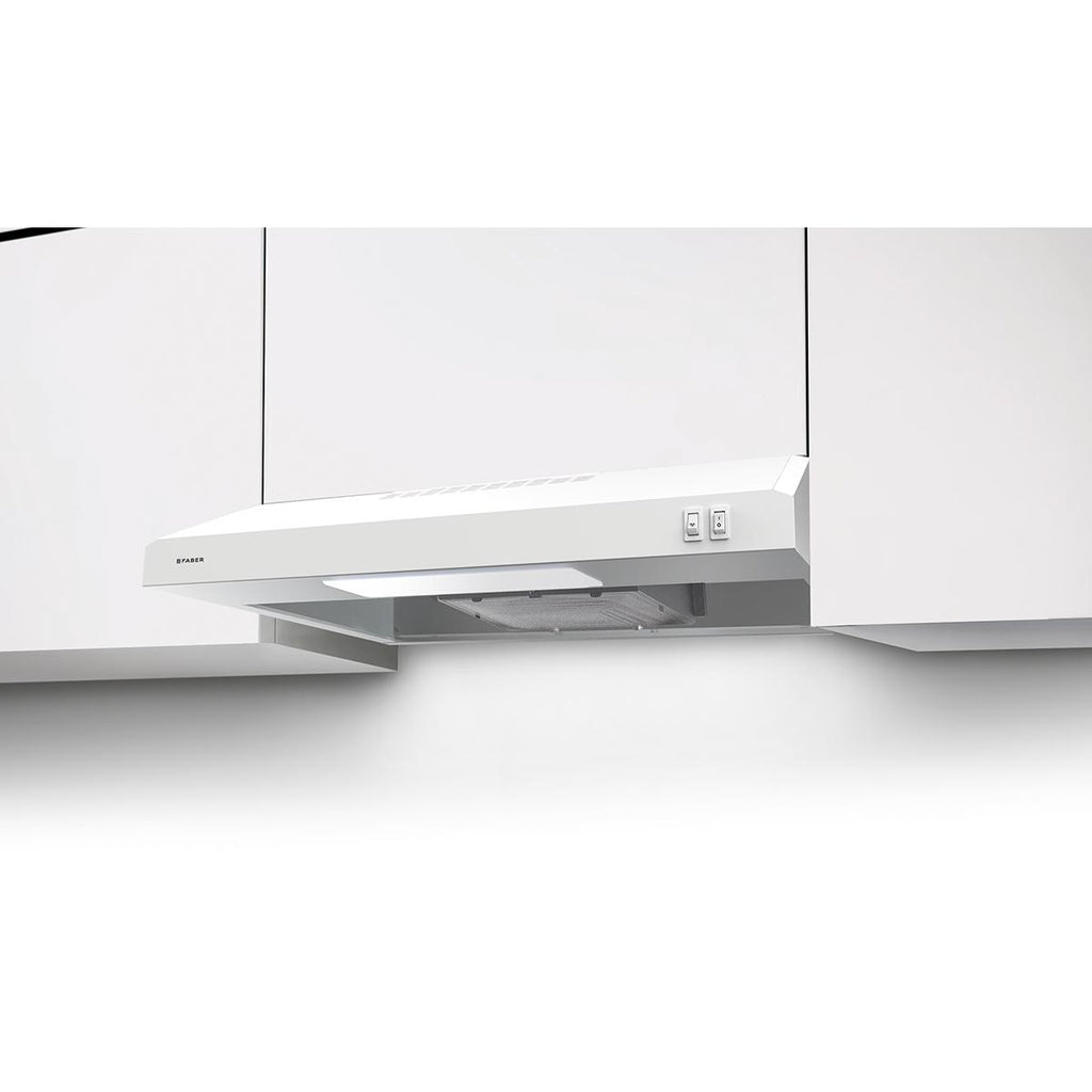 Faber Vent Hood LEVE24WH200 - White 24-inch Ventilation Hood for Home Kitchen.